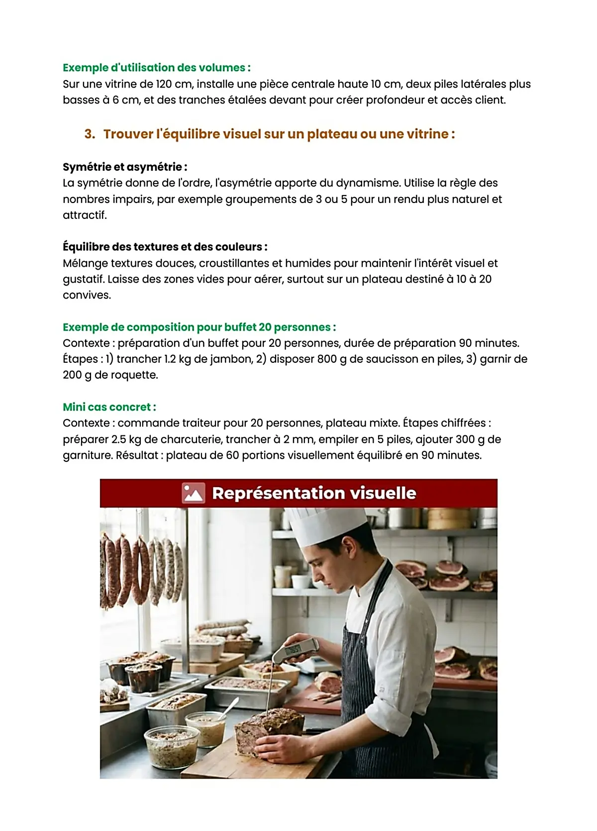 Example Fiche de Révision BP Charcutier